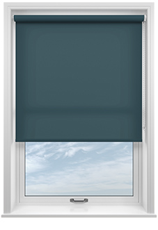 Roma, Teal - Twist&Fit Roller Blind